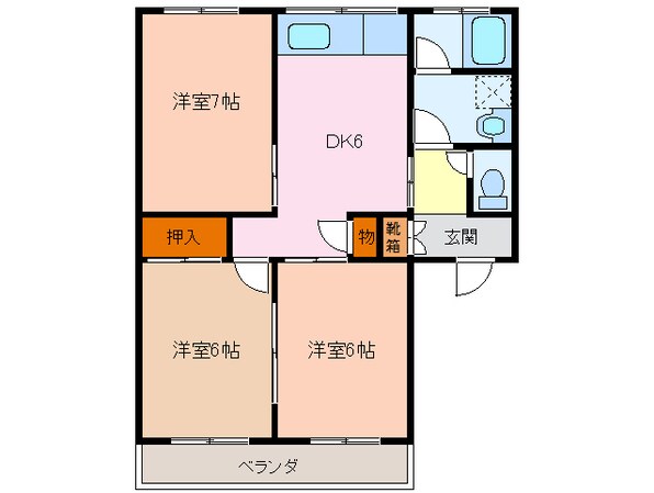 伊勢市駅 徒歩7分 1階の物件間取画像